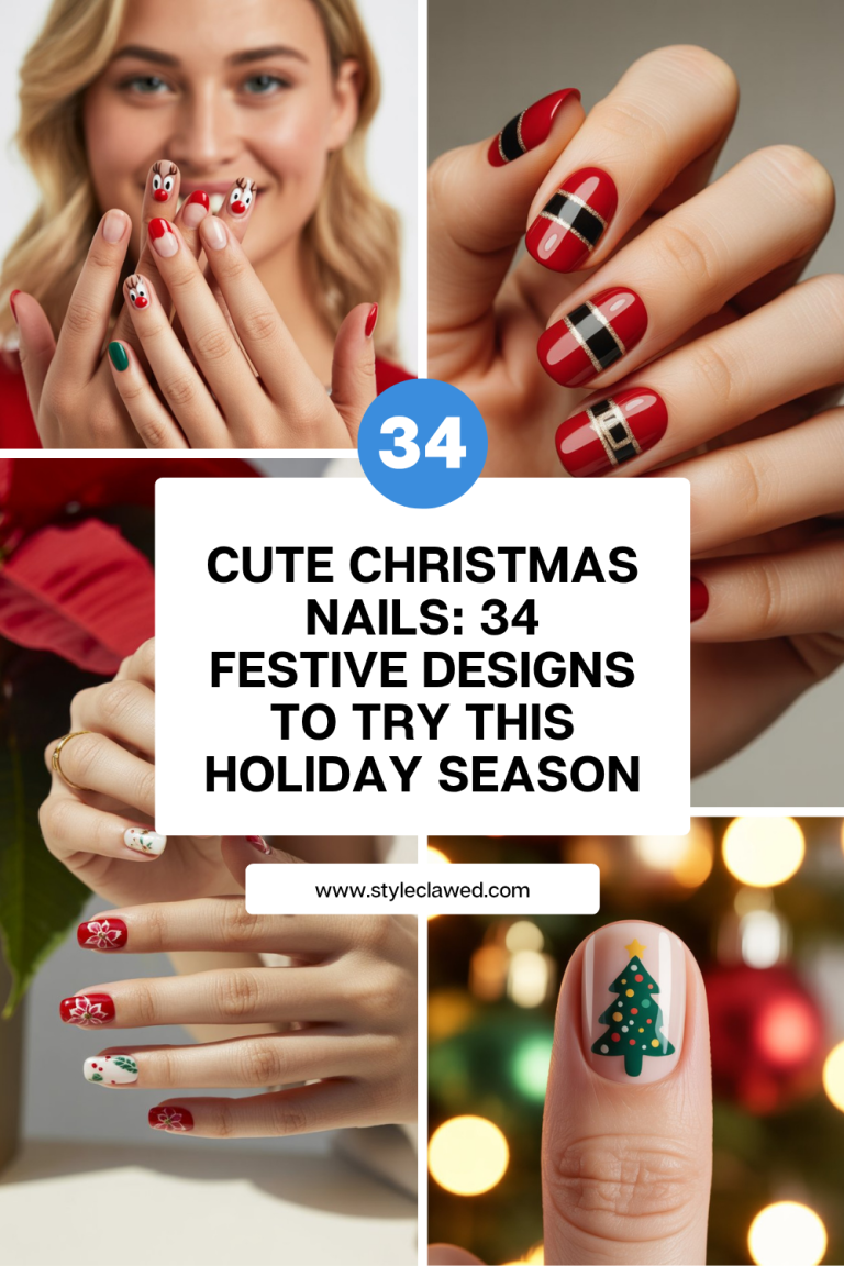 Cute Christmas Nails: 34 Festive Designs to Try This Holiday Season