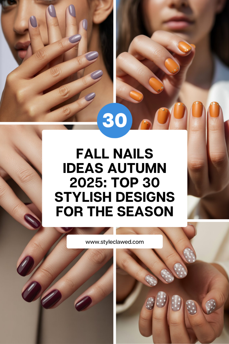 Fall Nails Ideas Autumn 2025: Top 30 Stylish Designs for the Season