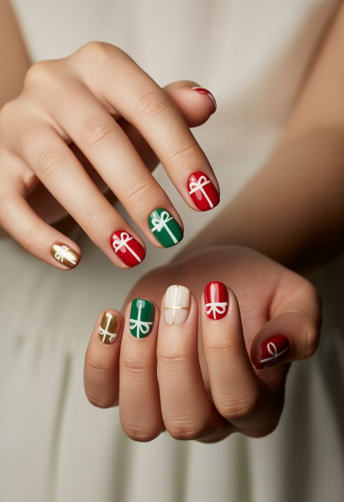 Mini Gift Box Nails