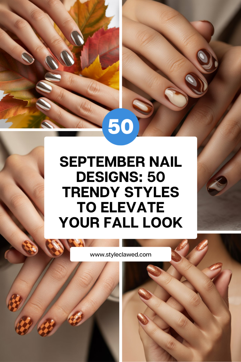 September Nail Designs: 50 Trendy Styles to Elevate Your Fall Look