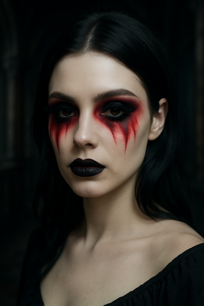 Bleeding Eyes Makeup