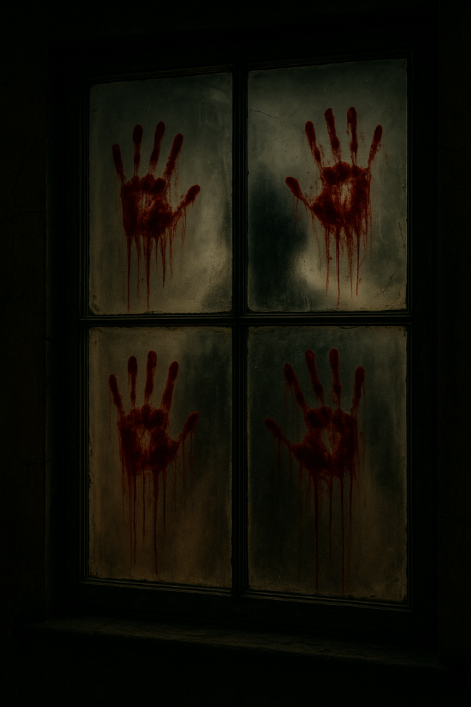 Bloody Handprint Window Clings