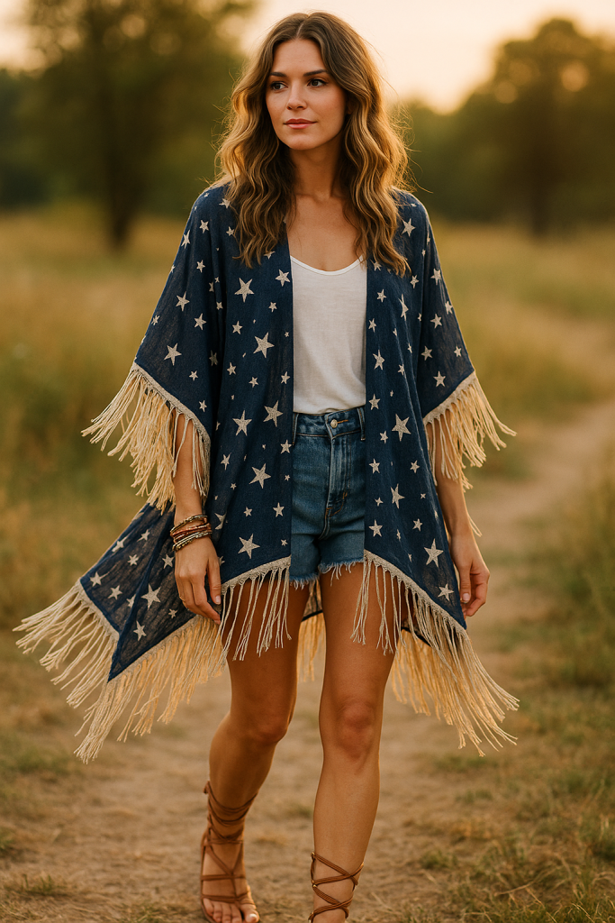 Boho Chic with Fringe and Stars