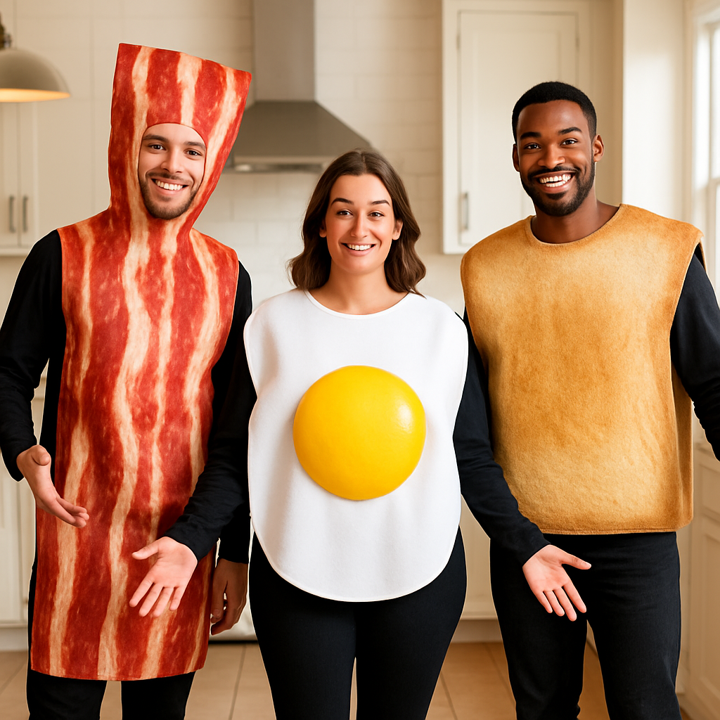Breakfast Trio Bacon, Eggs, and Toast