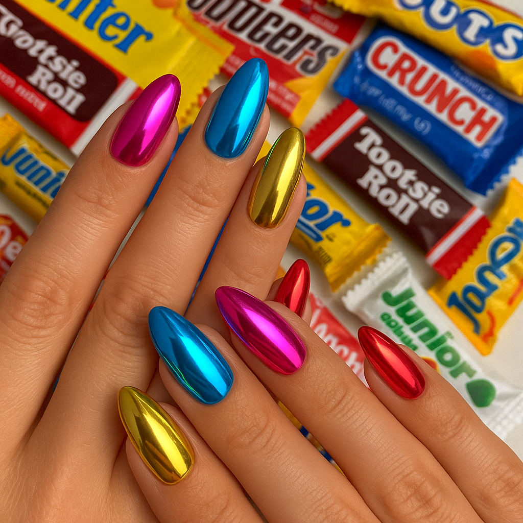 Candy Wrapper Nails