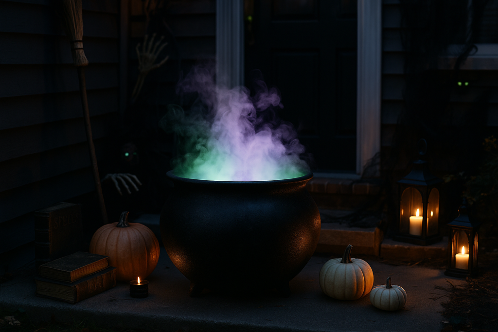 Cauldron with Fog Effect