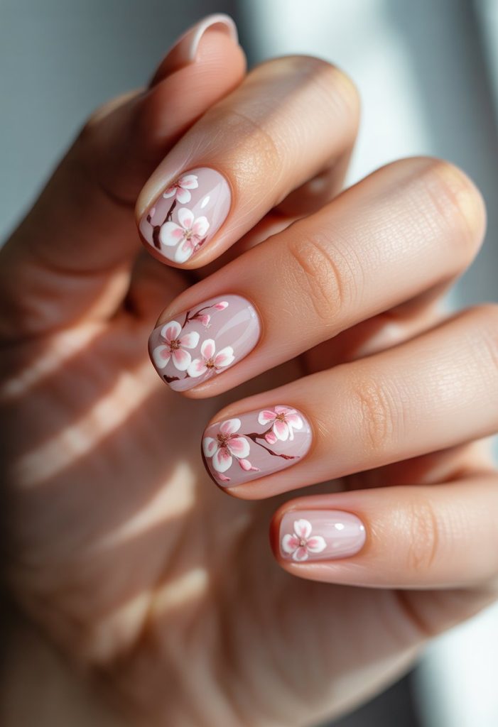 Cherry Blossom Detail Nail