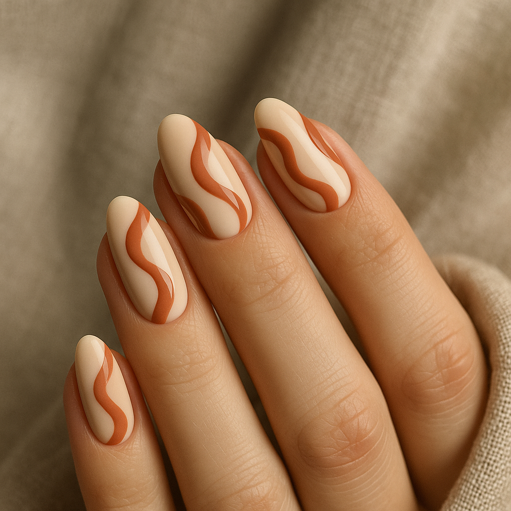 Clay and Cream Waves