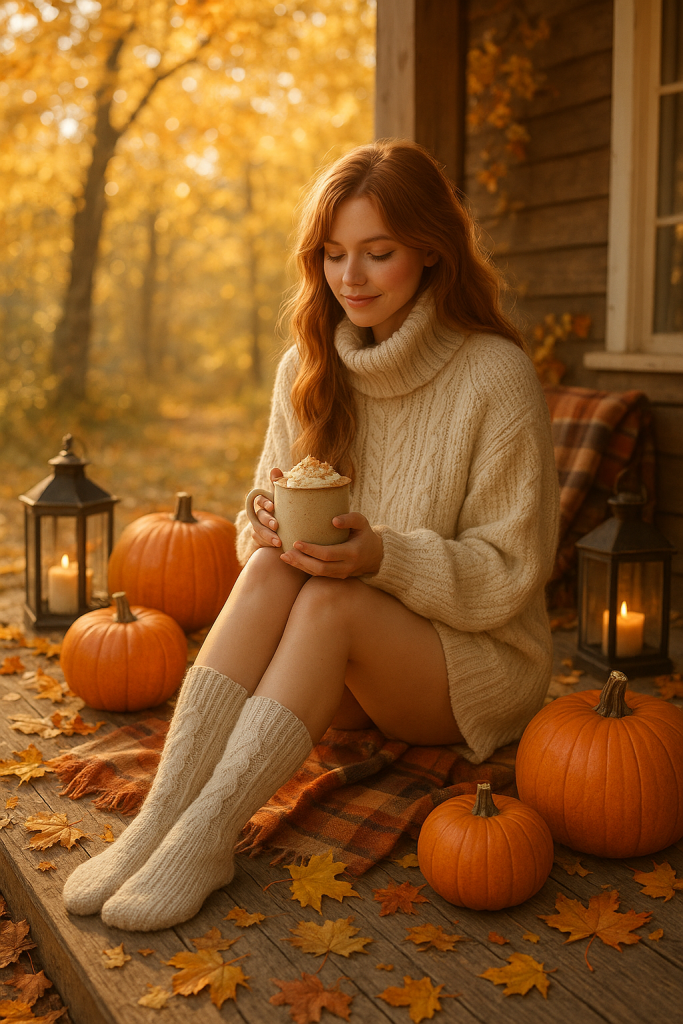 Cozy Pumpkin Girl