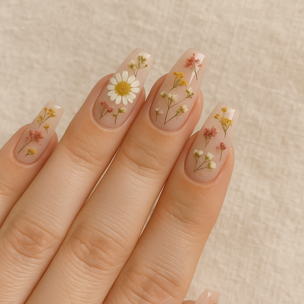 Dried Floral Nails