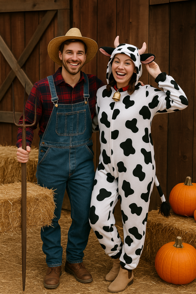 Farmer & Cow