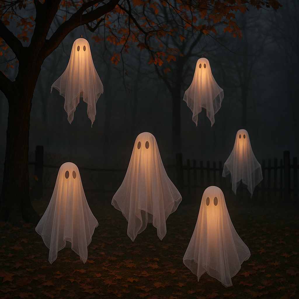 Floating Ghosts in the Yard