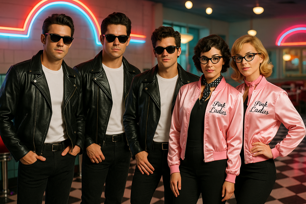 Grease T-Birds and Pink Ladies