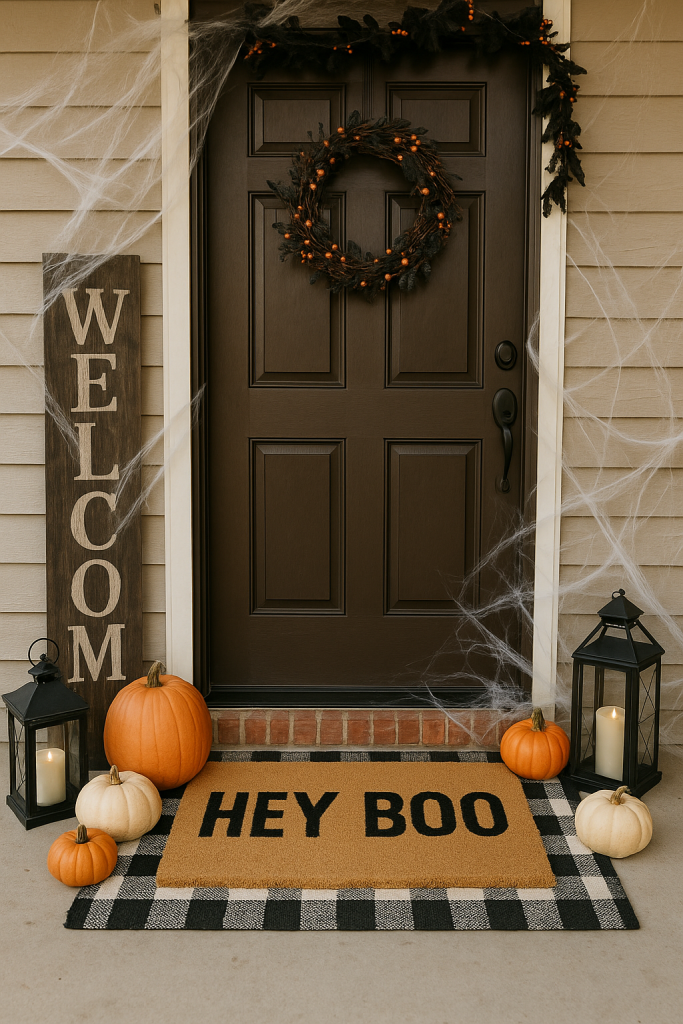 Halloween Doormat Swap