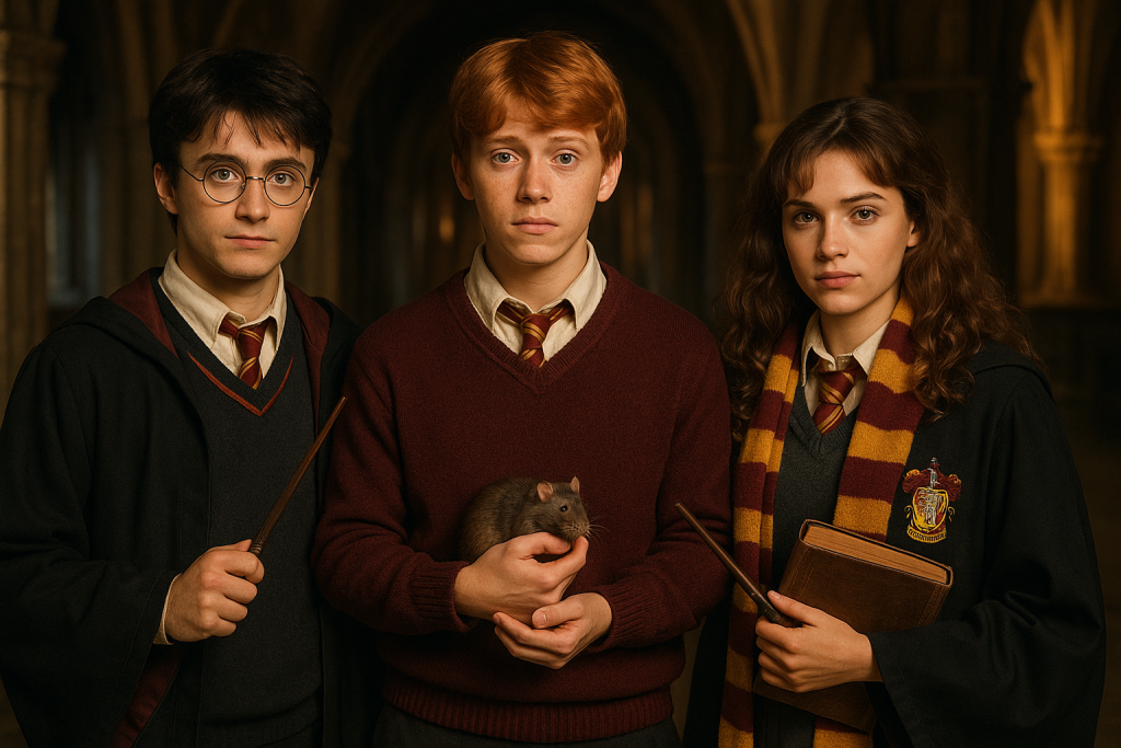 Harry, Ron, and Hermione