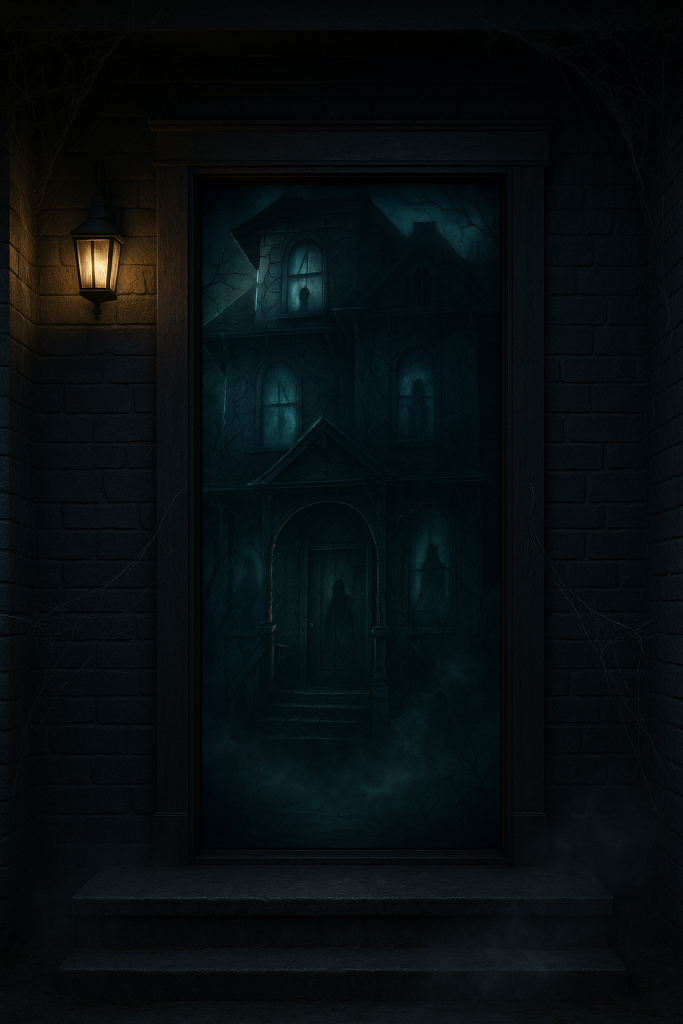Haunted House Door Wrap