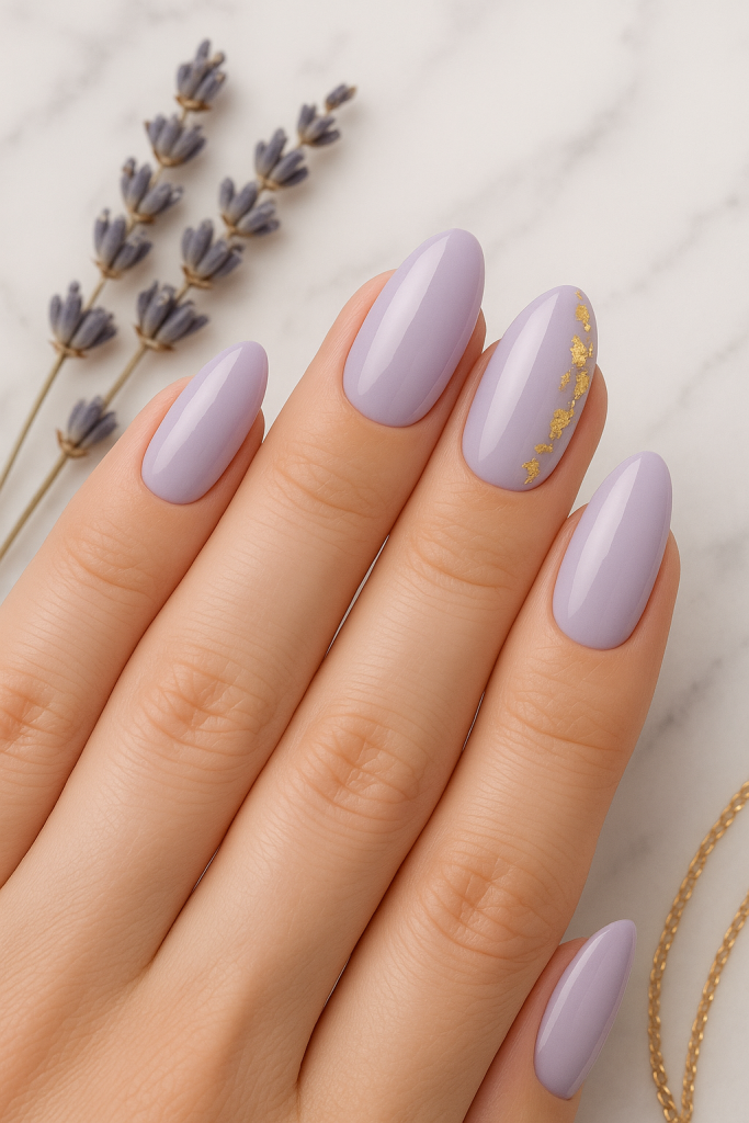 Lavender & Gold Leaf