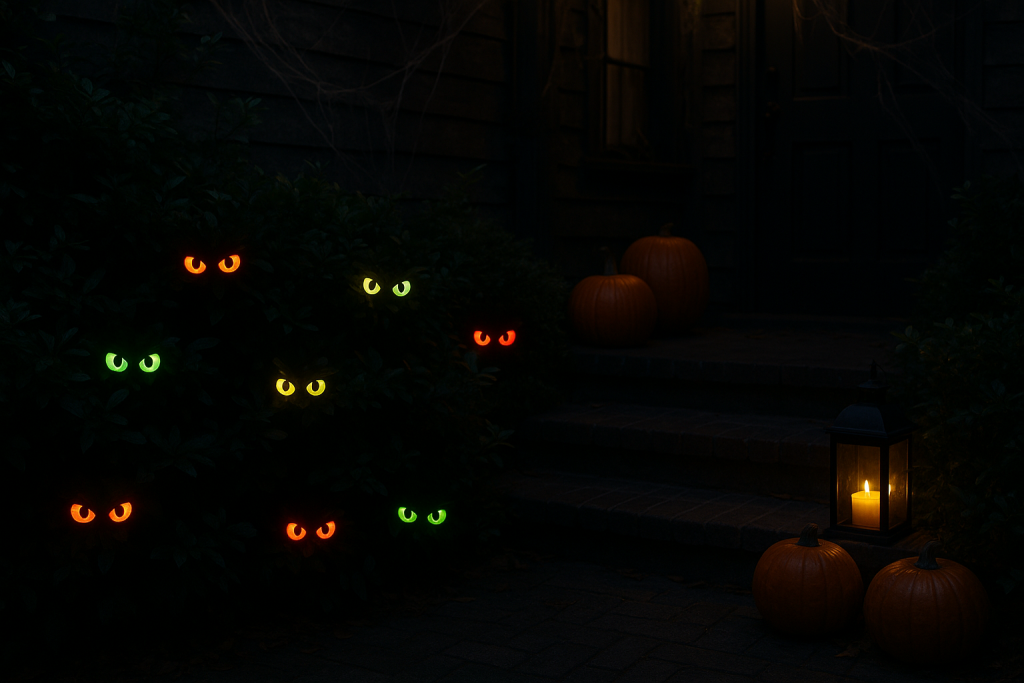 Light-Up Eyes in the Bushes