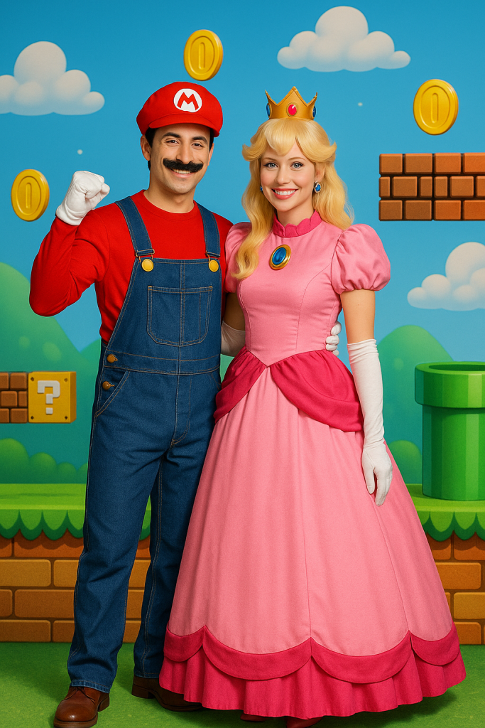 Mario and Princess Peach