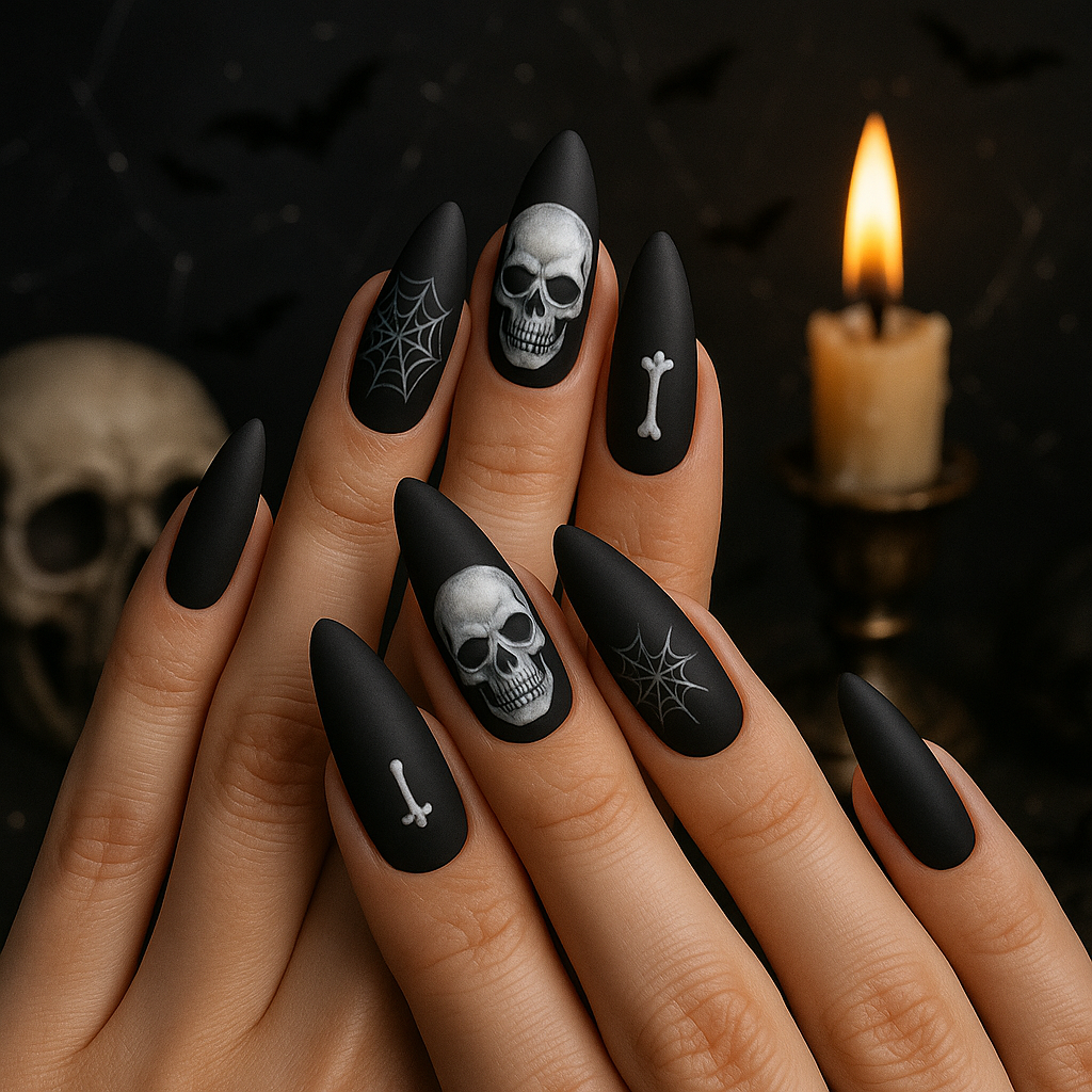 Matte Black & Skull Combo