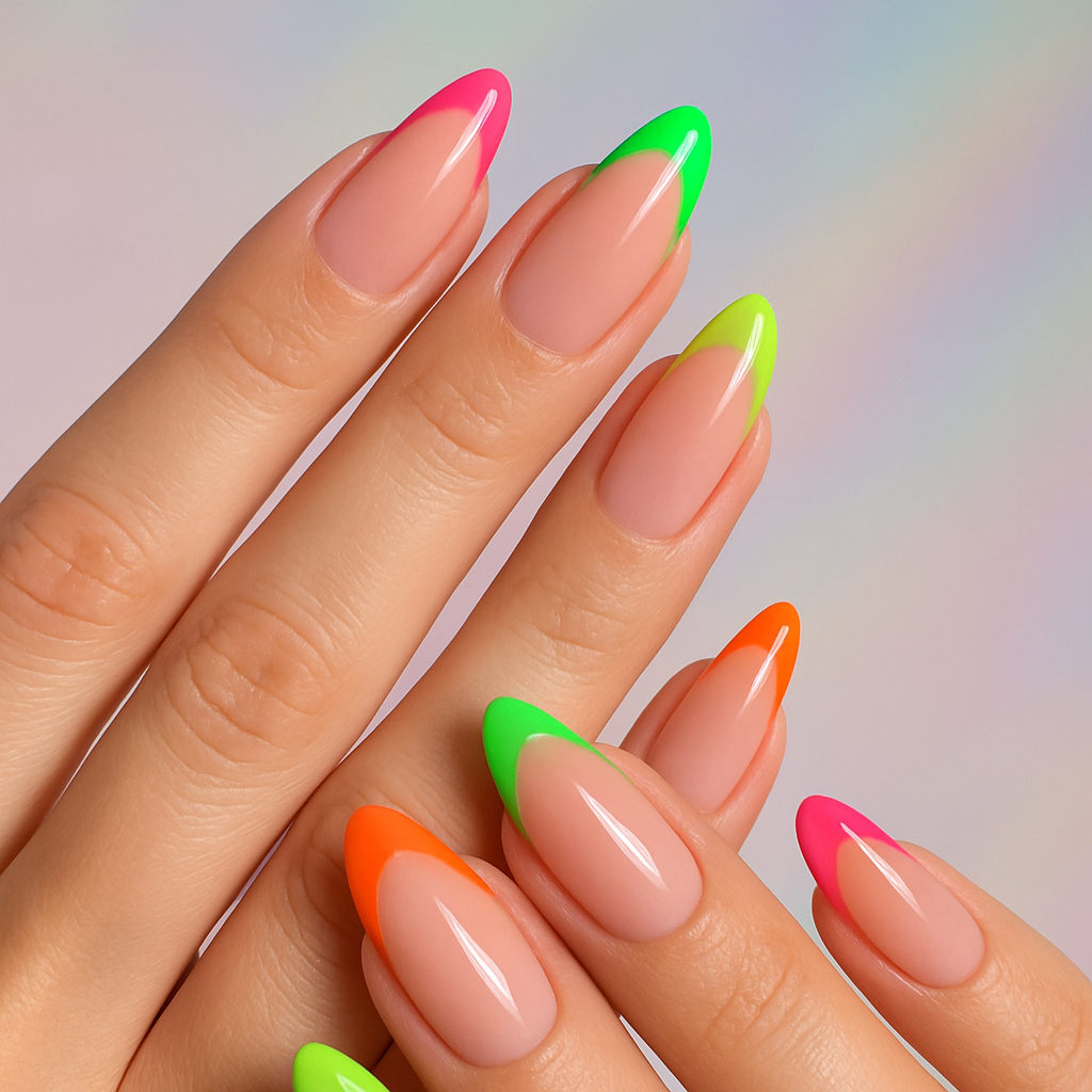 Neon Tips with Neutral Base