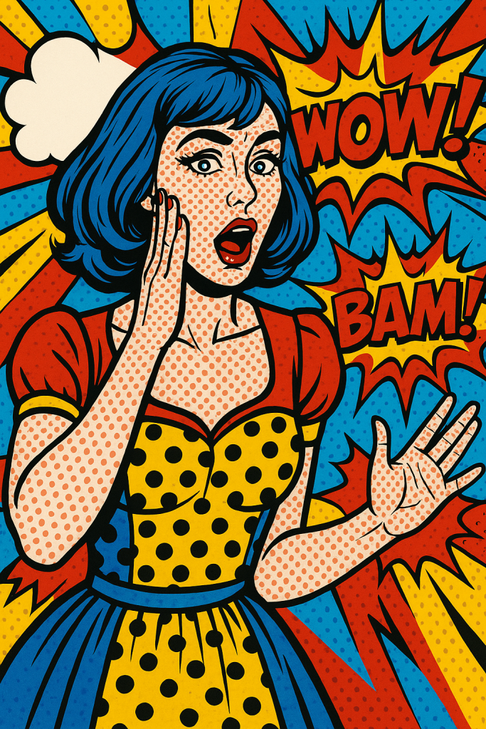 Pop Art Comic Book Character