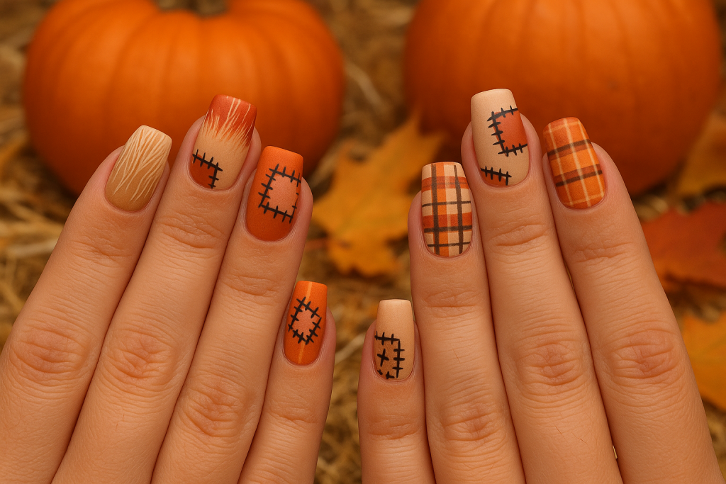 Scarecrow-Inspired Nails