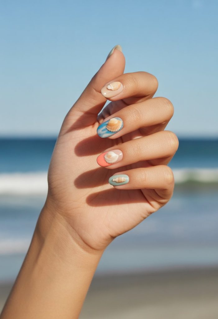 Seashell Accents Nail