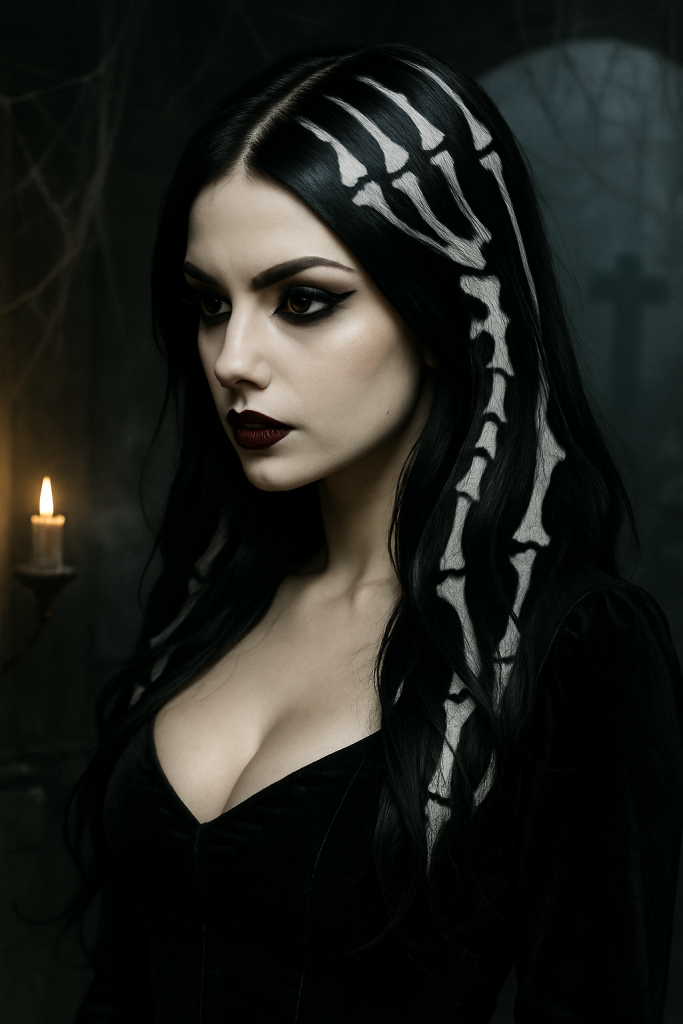 Skeleton Hair Streaks