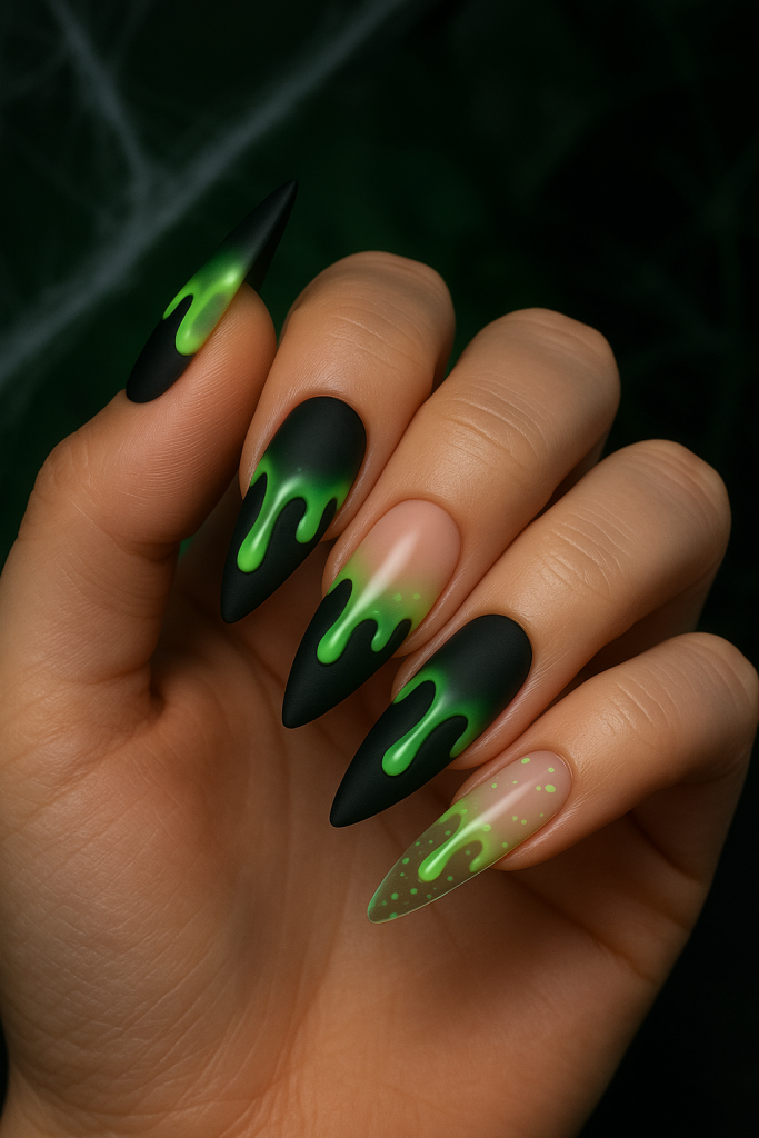 Slime Drip Nails