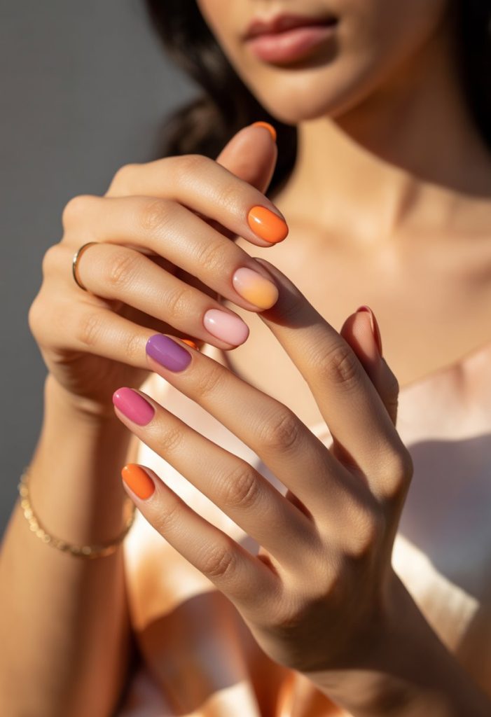 Sunset Gradient Nails
