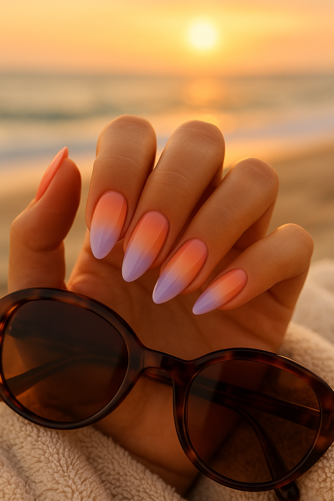 Sunset Ombre Tips