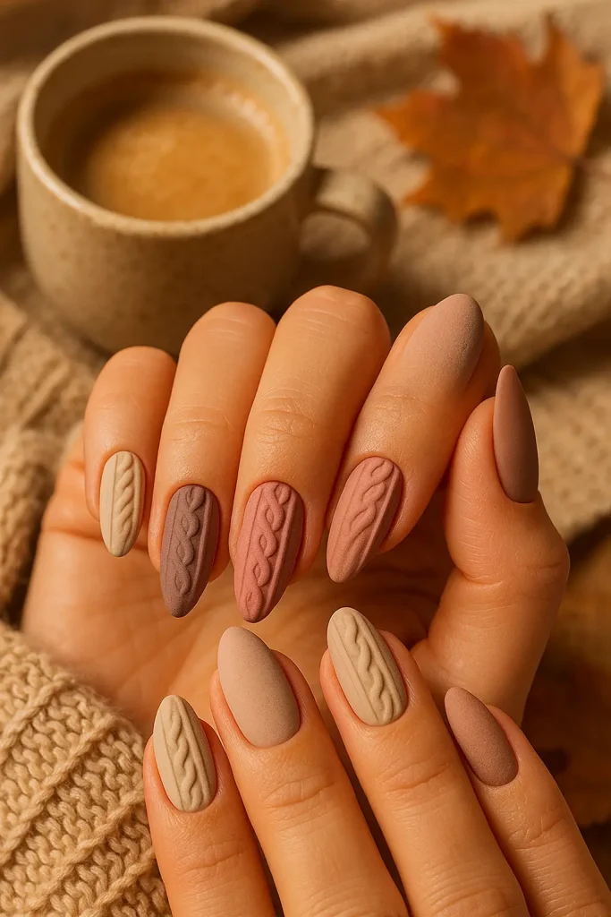 Sweater Texture Nails