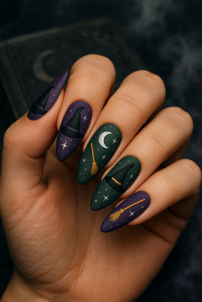 Witch Hat & Broomstick Combo