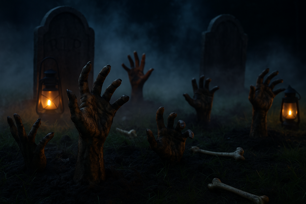 Zombie Hands Lawn Stakes
