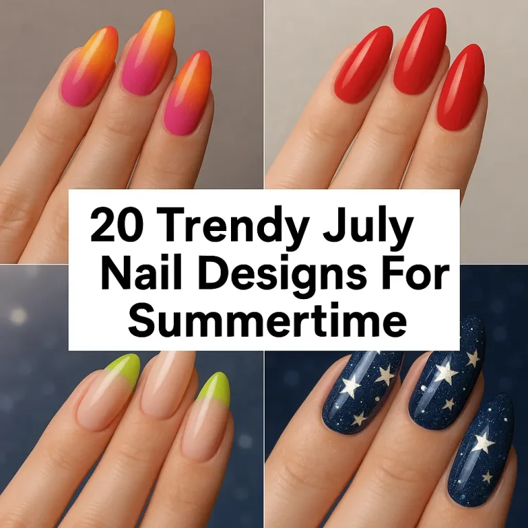 20 Trendy July Nail Designs For Summertime