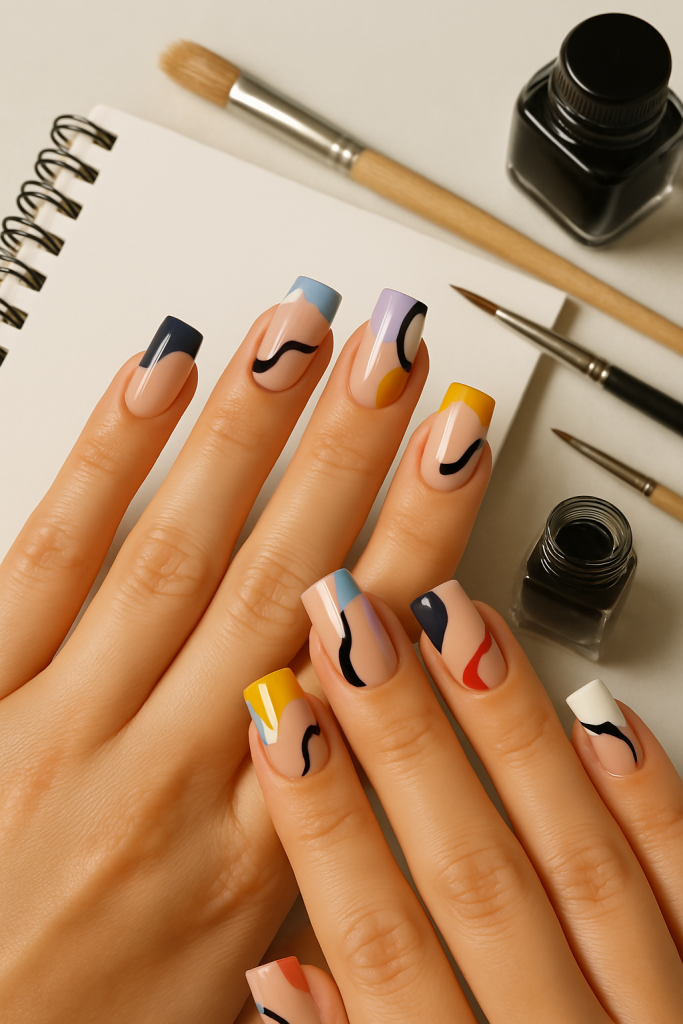 Abstract French Tips