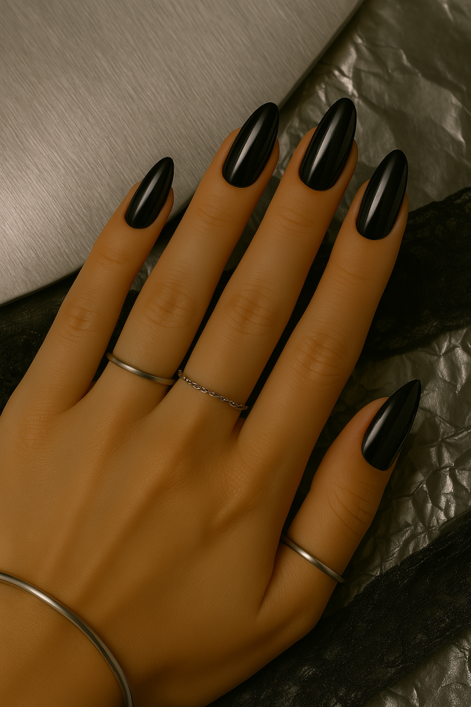 Black Chrome Nails