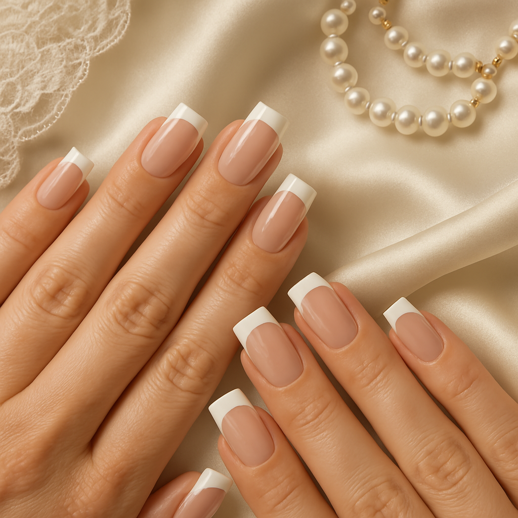 Classic White French Tips