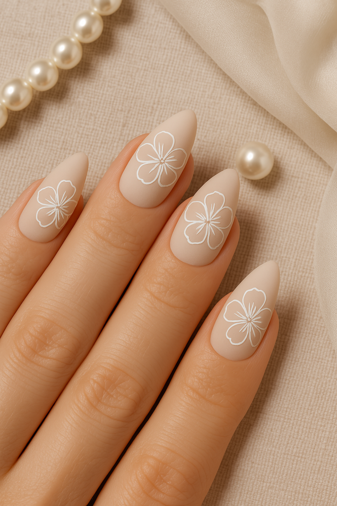 Minimalist White Hibiscus Elegance