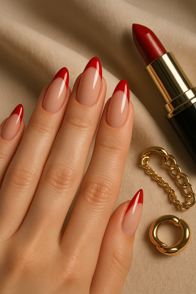 Red French Tips