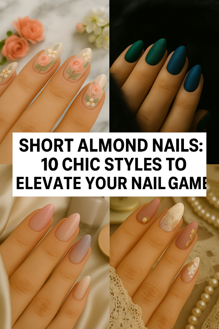 Short Almond Nails 10 Chic Styles to Elevate Your Nail Game