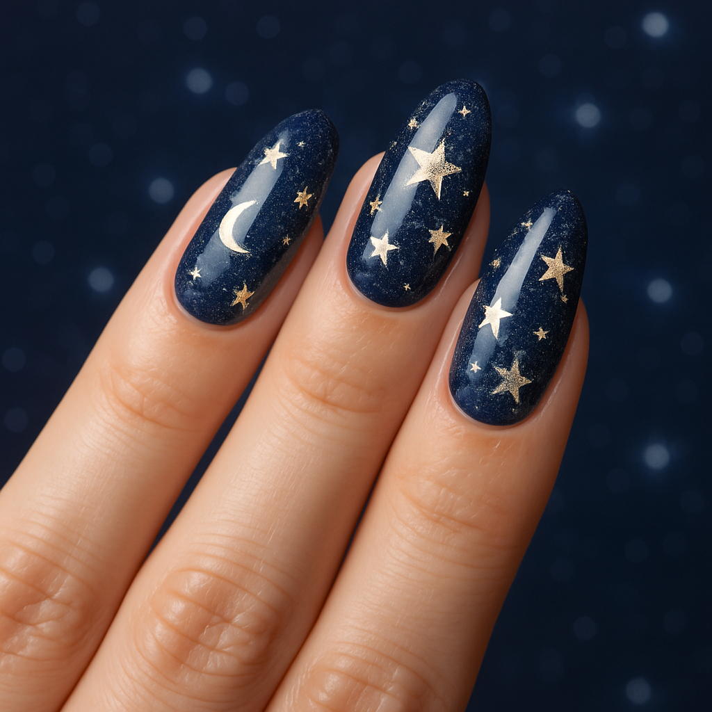 Starry Night Nail Art