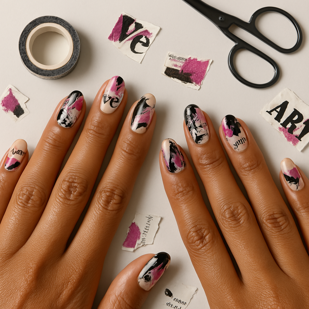 editorial Collage Nails