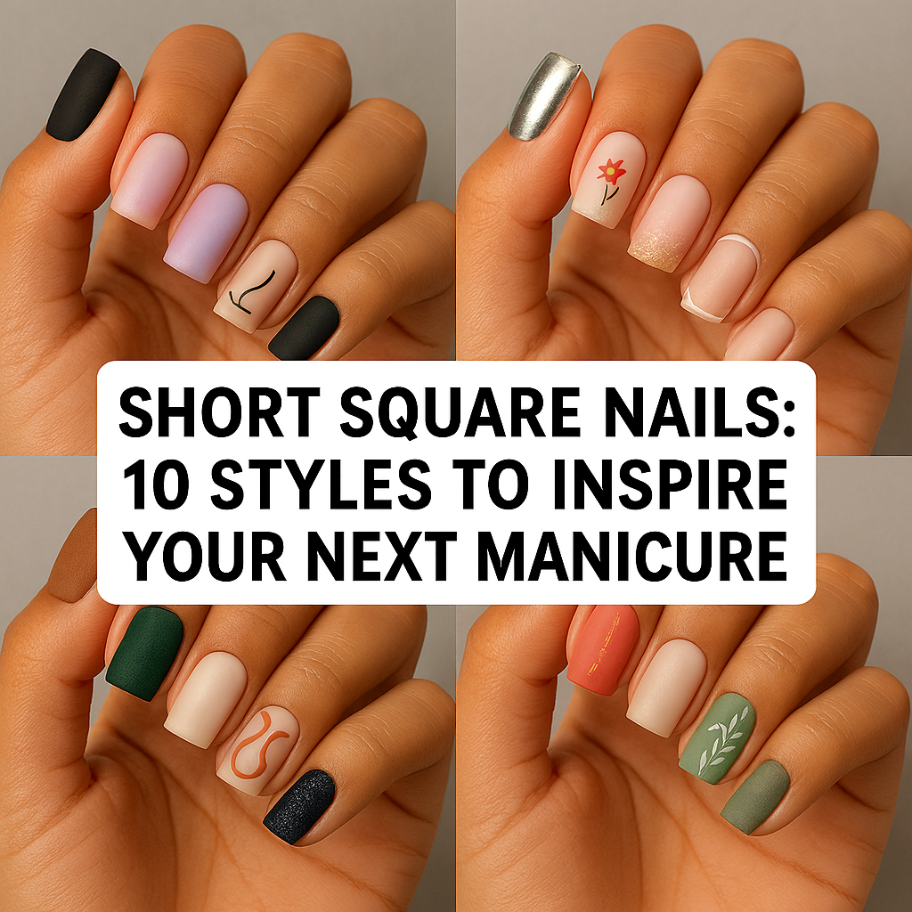 Short Square Nails 10 Styles to Inspire Your Next Manicure